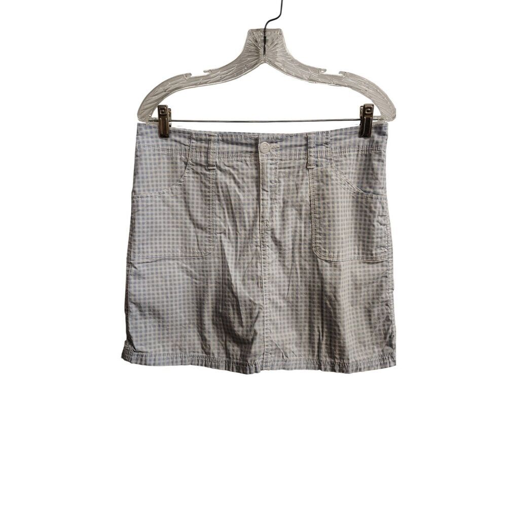 St. Johns Bay Women's Blue And White Plaid Stretch Size‎ 8 Skort